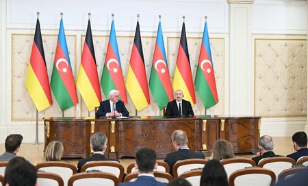 Azərbaycan və Almaniya prezidentləri mətbuata bəyanatlarla çıxış ediblər - YENİLƏNİB-2