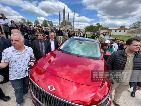Turkish car Togg presented in Edirne
