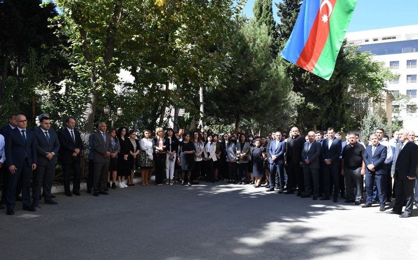 Qaçqınkomda şəhidlərin xatirəsi yad olunub