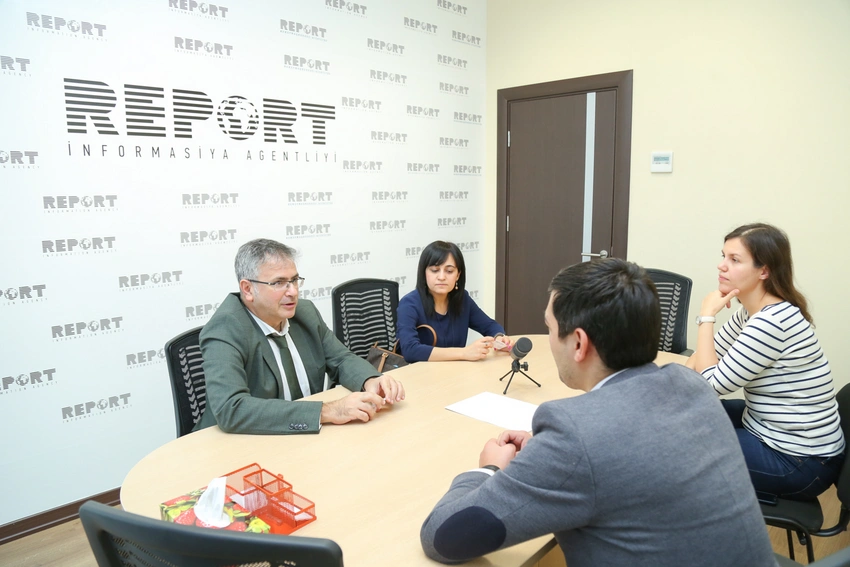 Avropa İttifaqı nümayəndəliyinin Siyasət şöbəsinin rəhbəri Report agentliyində olub