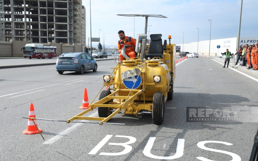 DYP: Avtobus zolağına təyinatı üzrə daxil olmayan digər nəqliyyat vasitələri cərimələnəcək