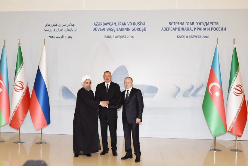 Bakıda Azərbaycan, İran və Rusiya prezidentlərinin görüşü olub