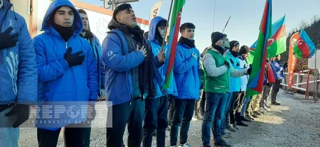 Protest rally on Khankandi-Lachin road enters its 113th day