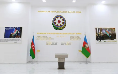 Dövlət başçısı Tərtərdə Dövlət Rəmzləri Muzeyinin açılışında iştirak edib - YENİLƏNİB