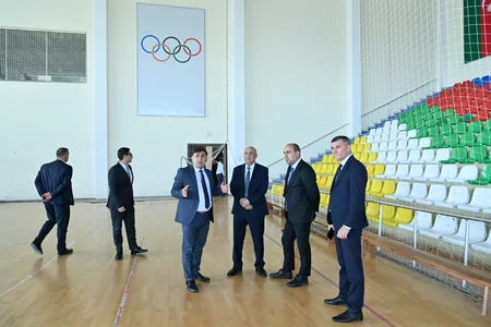 Elm və təhsil naziri Qusar Olimpiya İdman Kompleksini ziyarət edib