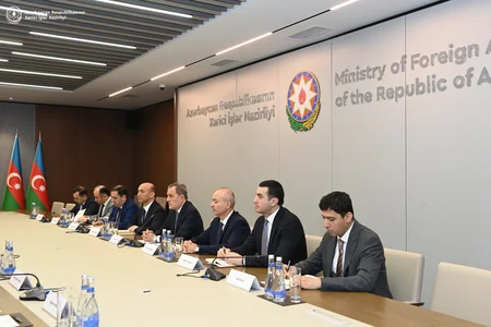 Meeting in expanded format between Azerbaijani FM and OSCE Chairman-in-Office kicks off