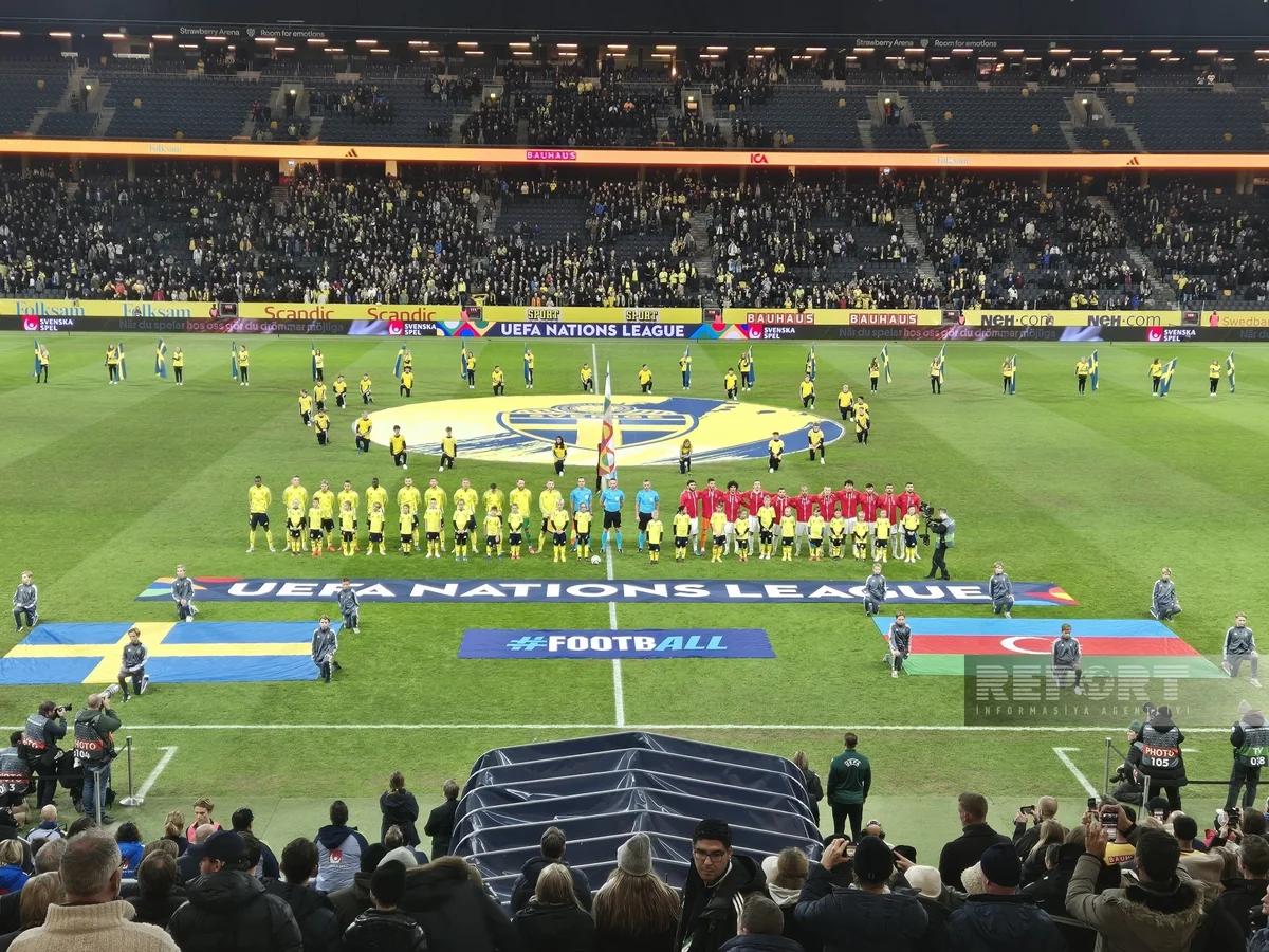 Лига наций УЕФА: Сборная Азербайджана разгромно проиграла Швеции