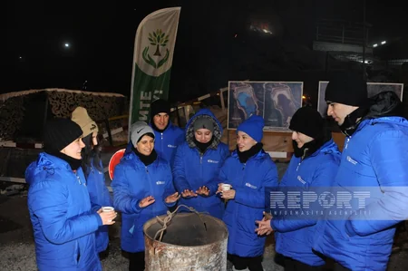Акция на дороге Ханкенди-Лачын продолжается и в ночные часы