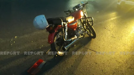 В Кюрдамире при ДТП пострадал 31-летний мотоциклист