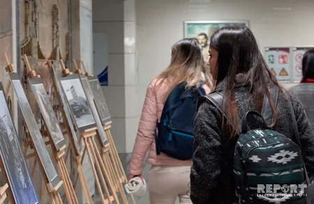 İstanbul metrosunda 20 Yanvar faciəsi ilə bağlı fotosərgi açılıb