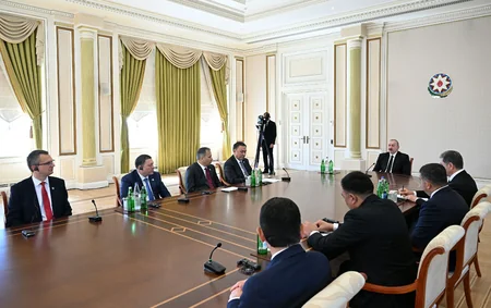 Президент Ильхам Алиев принял делегацию участников 2-ой встречи министров внутренних дел ОТГ