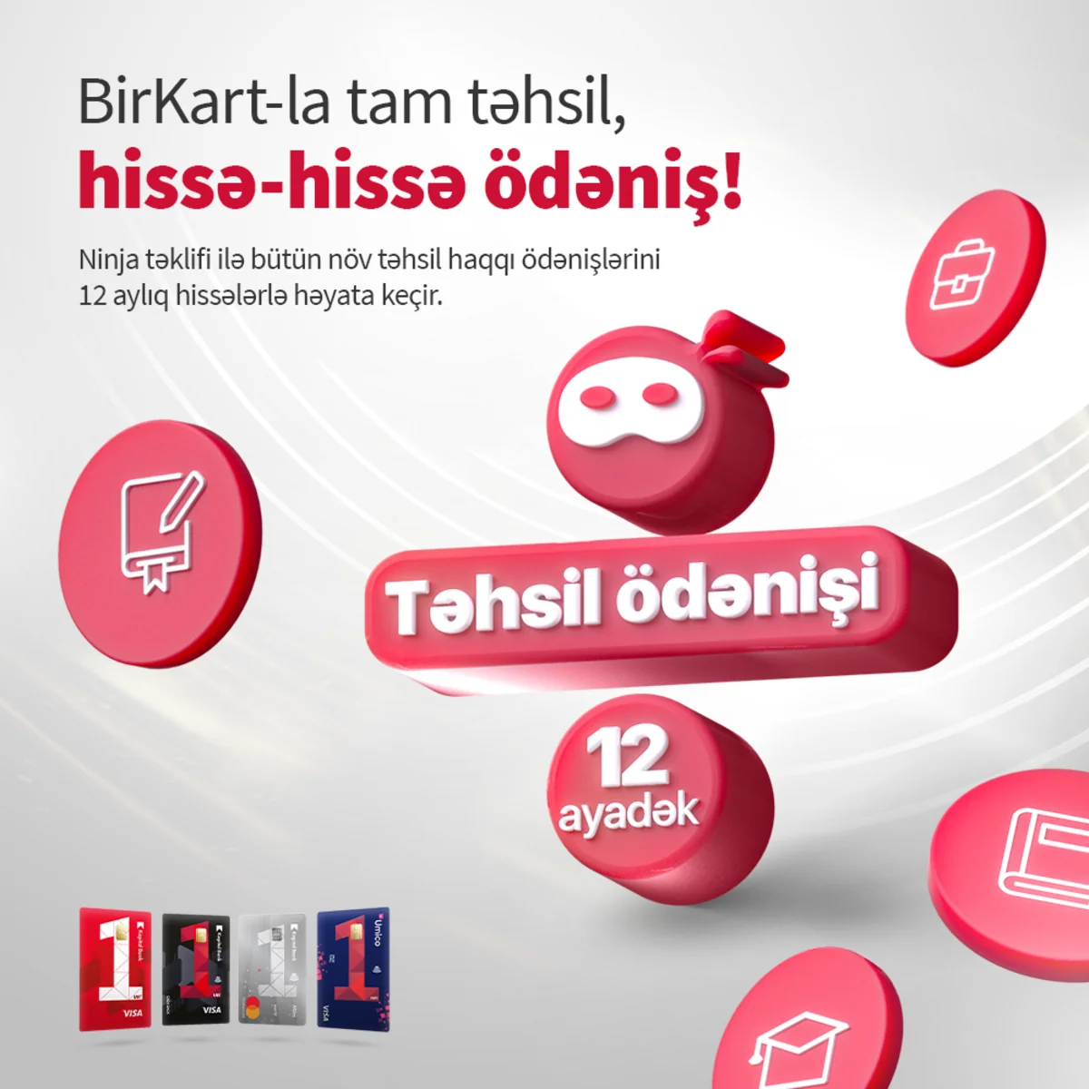 “BirKart” sahibləri təhsil haqlarını hissələrlə ödəyə bilərlər