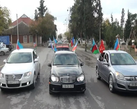 Laçının işğaldan azad olunması Kürdəmirdə sevinclə qeyd olunub