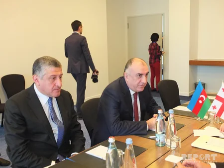 Elmar Məmmədyarov Tbilisidə gürcüstanlı həmkarı ilə görüşüb