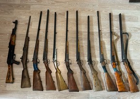 В Ширване полиции сдали незарегистрированное оружие
