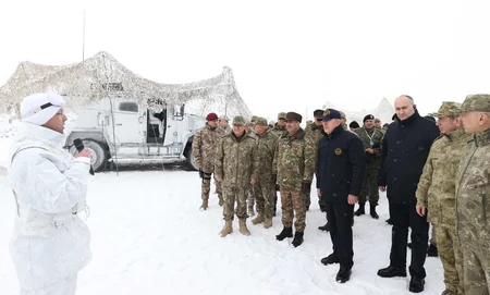 Turkish, Azerbaijani, Georgian defense ministers watch course of exercises