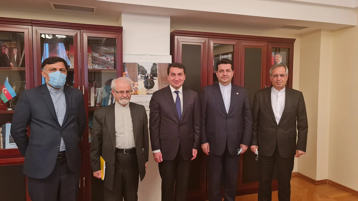Hikmat Hajiyev meets Iranian deputy foreign minister