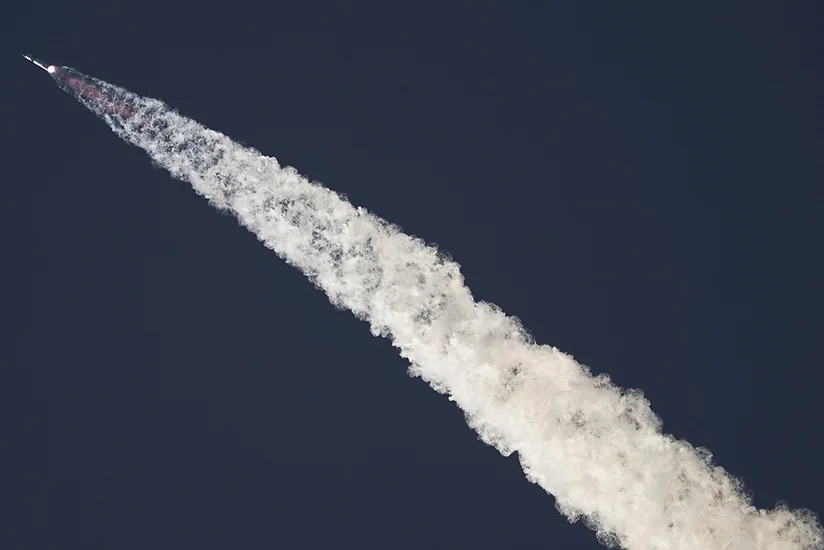 Ракета-носитель с прототипом корабля Starship стартовала с космодрома в США