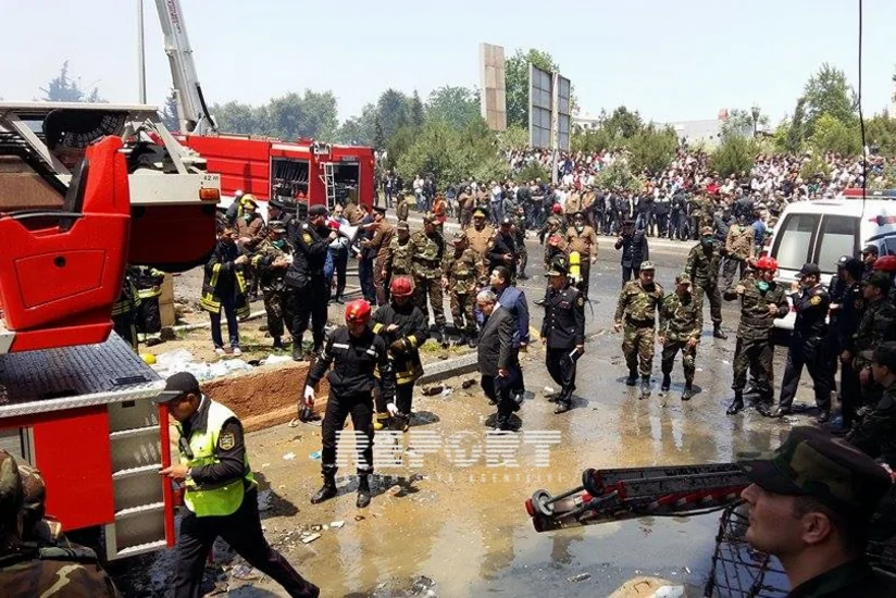 Səhiyyə Nazirliyi: 54 yaralı Təcili Tibbi Yardım maşınları ilə müxtəlif xəstəxanalara yerləşdirilib