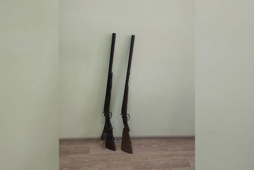 Saatlı rayon sakinləri sənədsiz silahları polisə təhvil veriblər