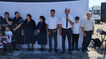Vətən müharibəsi şəhidinin xatirəsinə inşa edilən bulağın açılışı olub