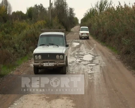 Kürdəmirin qışda palçıqlı, yayda toz-torpaqlı yolu nə vaxt abadlaşacaq? - REPORTAJ