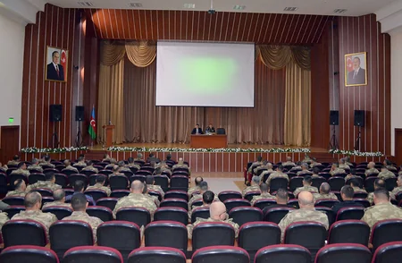 Training-methodological sessions held with officers in Azerbaijani army