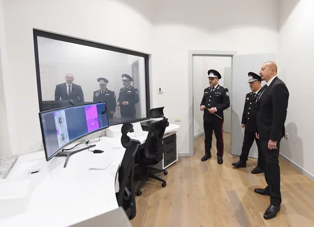 Prezident İlham Əliyev DTX-nin yeni inzibati binalarının açılışında iştirak edib