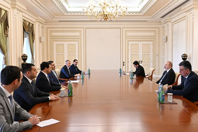 Президент Азербайджана принял председателя парламента Грузии