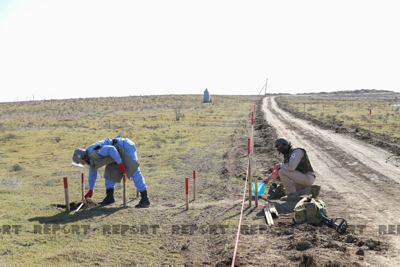 Over 900 hectares of land cleared of mines last week
