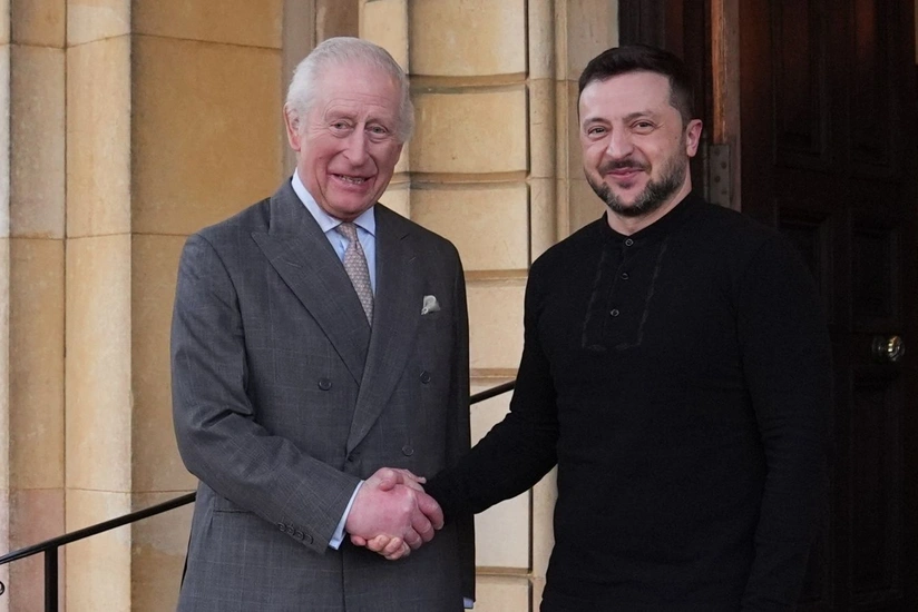 Zelenski Böyük Britaniya Kralı III Çarlz ilə görüşüb