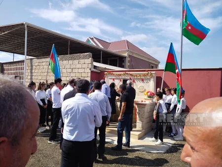 Biləsuvarda şəhid Hikmət Bağırlının xatirəsinə bulaq açılışı olub