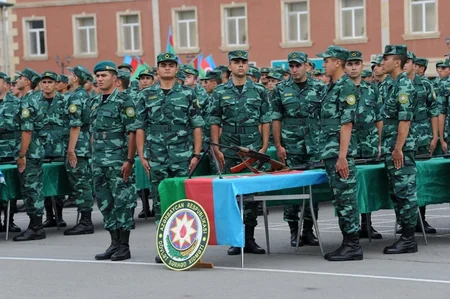 DSX-nin hərbi hissəsində gənc əsgərlərin andiçmə mərasimi keçirilib