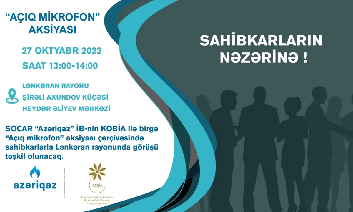 “Azəriqaz” sahibkarlarla növbəti görüşü Lənkərada keçirəcək