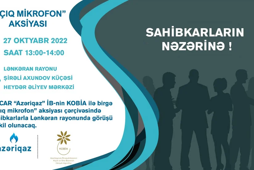 “Azəriqaz” sahibkarlarla növbəti görüşü Lənkərada keçirəcək