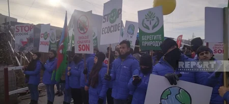 Nearly 100 new eco-activists and volunteers join protest on Khankandi-Lachin road - VIDEO