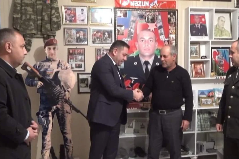 Culfada şəhid ailələrinə ordenlər təqdim olunub