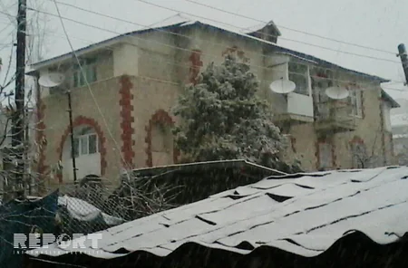 Azərbaycanın qərb rayonlarına qar yağıb - FOTO