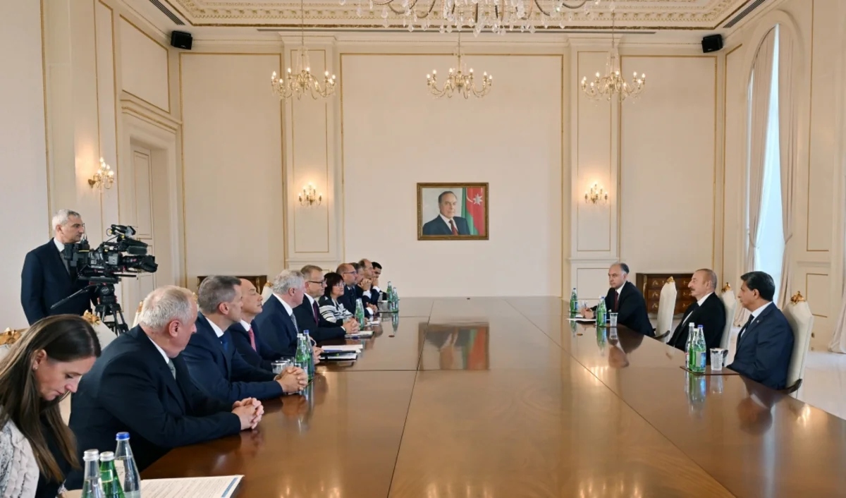 Президент Ильхам Алиев принял делегацию во главе с председателем парламента Словакии