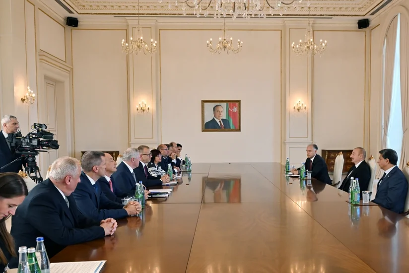 President Ilham Aliyev receives delegation led by Speaker of National Council of Slovakia