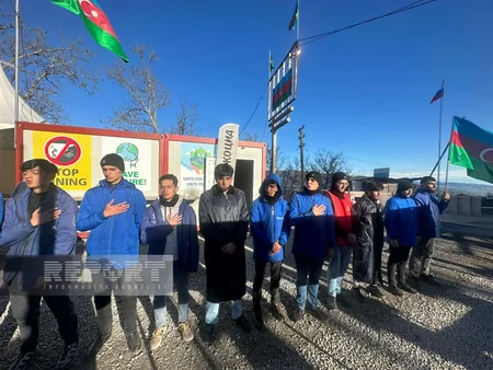 Xankəndi-Laçın yolu: Ekofəalların aksiyası 123 gündür yüksək fəallıqla davam edir