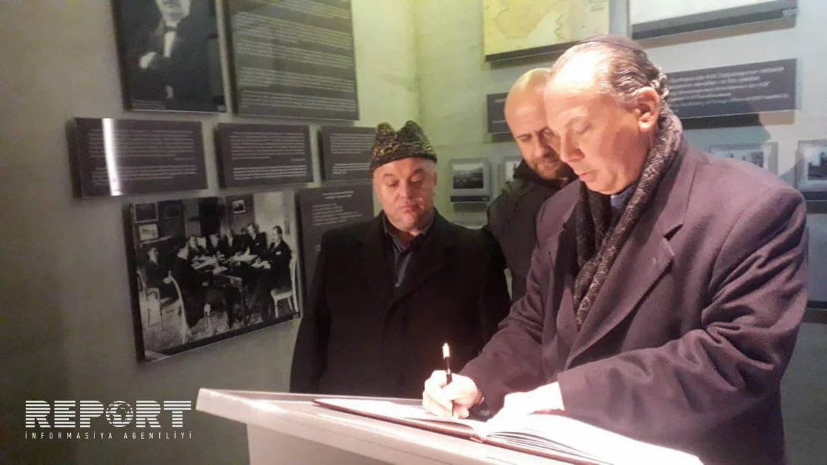 ABŞ-ın yəhudi və yevangelist xristian icmasının üzvləri Quba Soyqırımı Memorial Kompleksində olub - FOTO - VİDEO