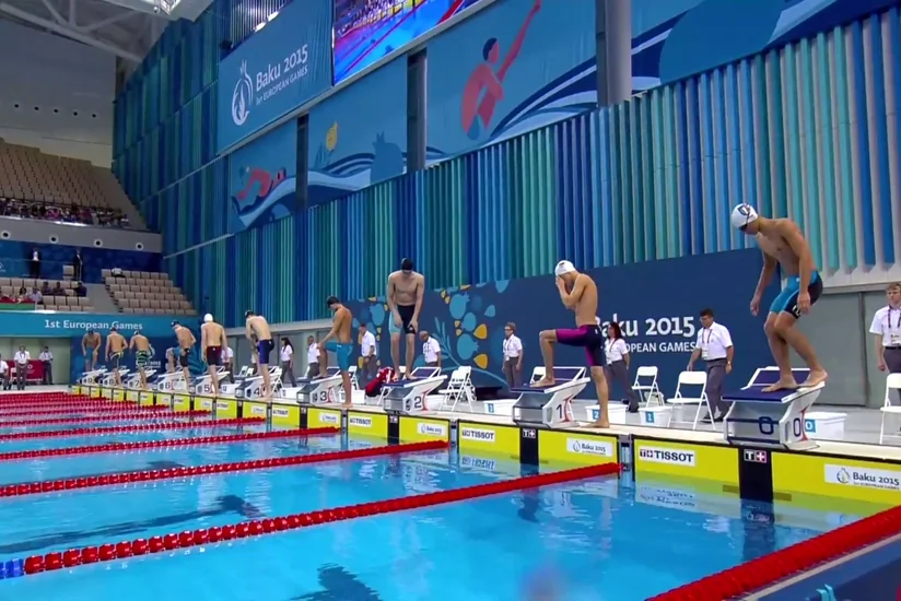 Azerbaijani swimmers competed at Baku-2015