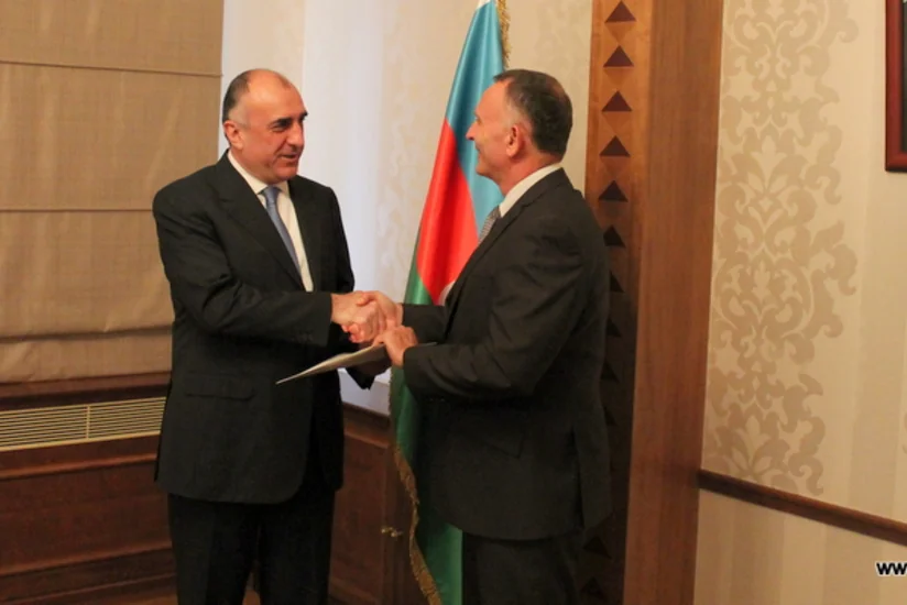 ​Elmar Məmmədyarov İsrailin Azərbaycana yeni təyin olunmuş səfirini qəbul edib