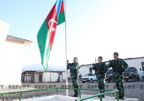 Sərhədlərimizdə qaldırılan bayrağımız bir daha enməyəcək