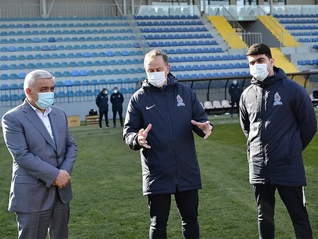 AFFA prezidenti milli komandanın heyəti ilə görüşdü