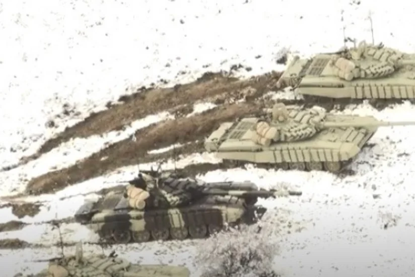 Naxçıvan Qarnizonu Qoşunlarının təlimi başa çatıb - VİDEO