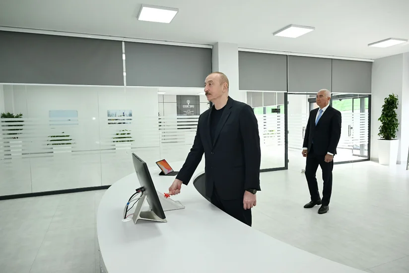 Ильхам Алиев принял участие в открытии Центра цифрового управления Лачынской электросетью