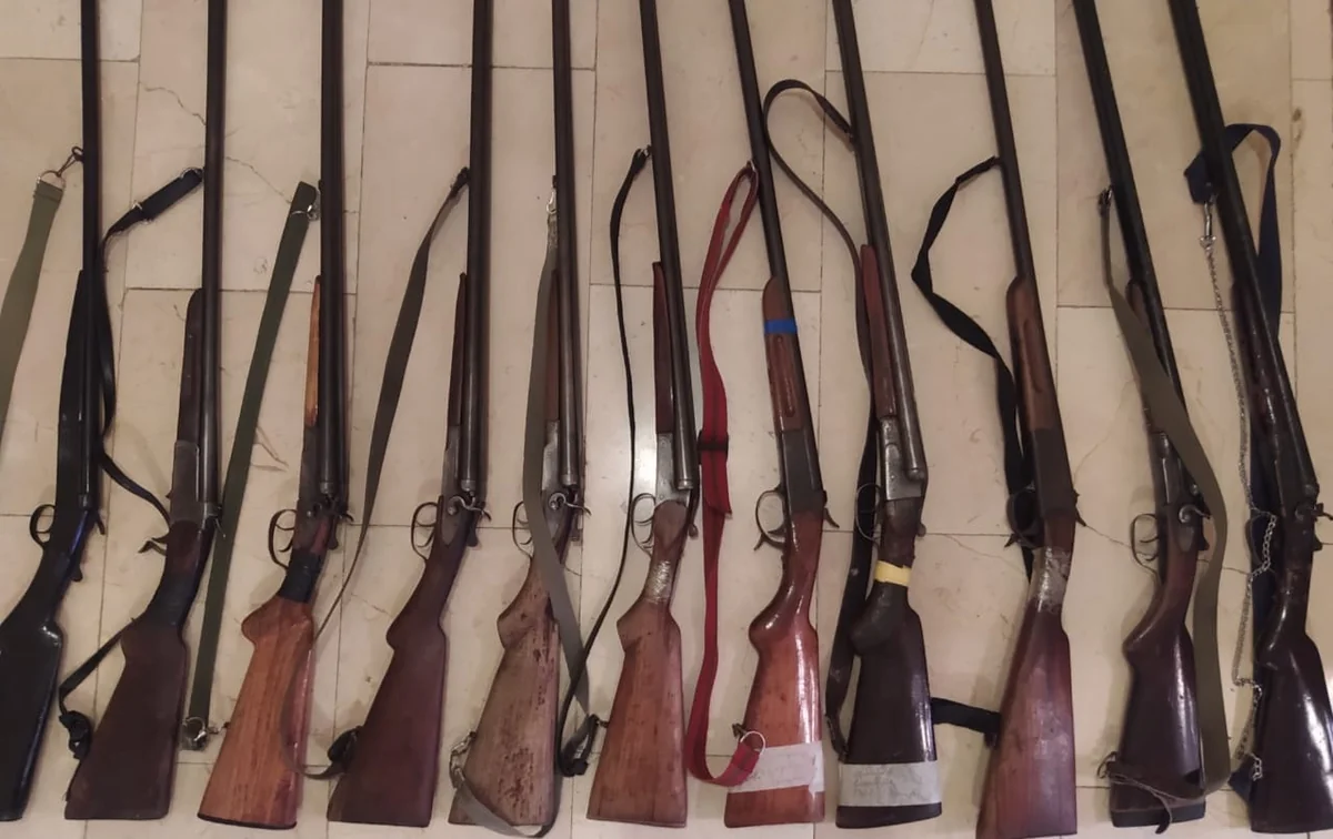 Masallı sakinlərindən qanunsuz odlu silahlar götürülüb