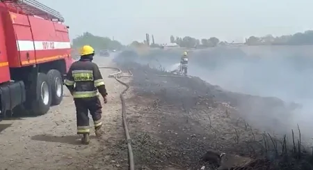 На азербайджано-иранской границе произошел пожар